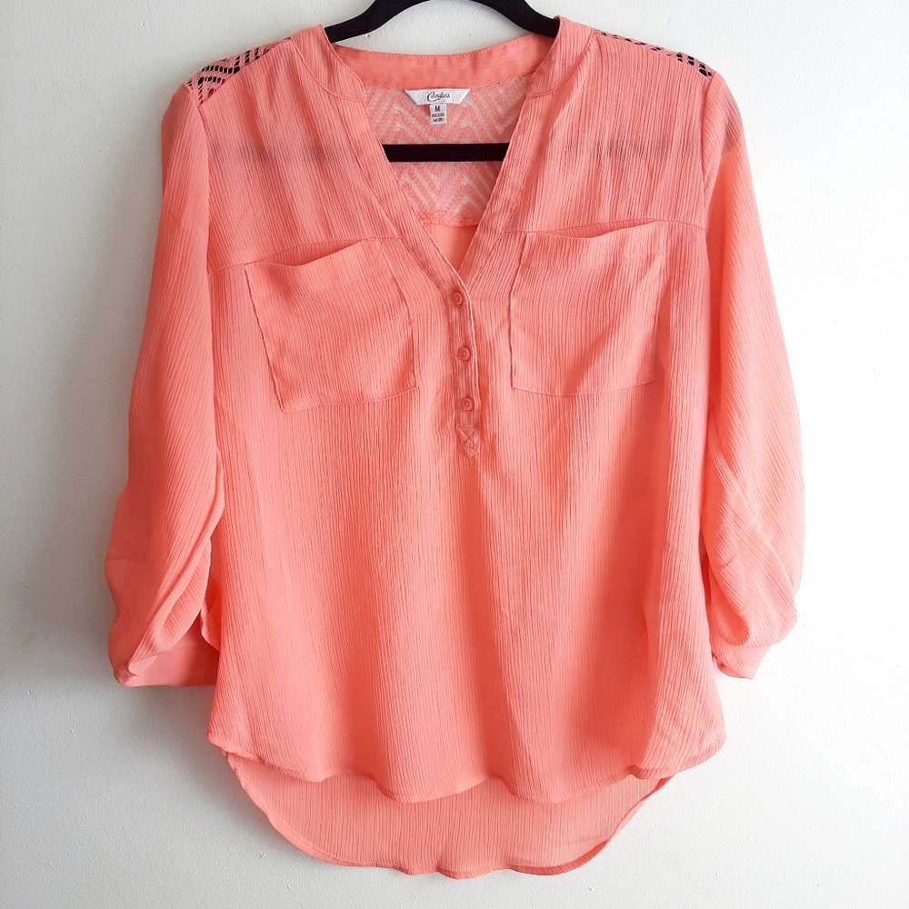 CANDIES | Sheer Blouse